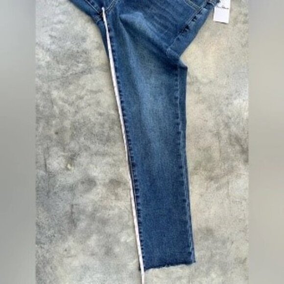 ✨2X HP✨NWT Sam Edelman Stiletto High Rise Straight Raw Edge Hem Jeans - Size 4 - Picture 7 of 13